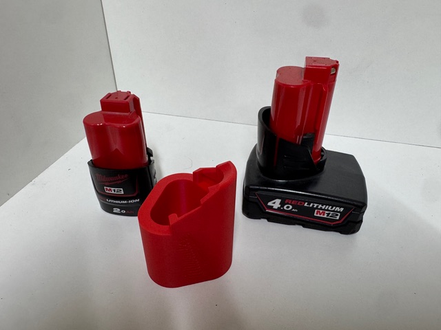 M12 Milwaukee battery holder image